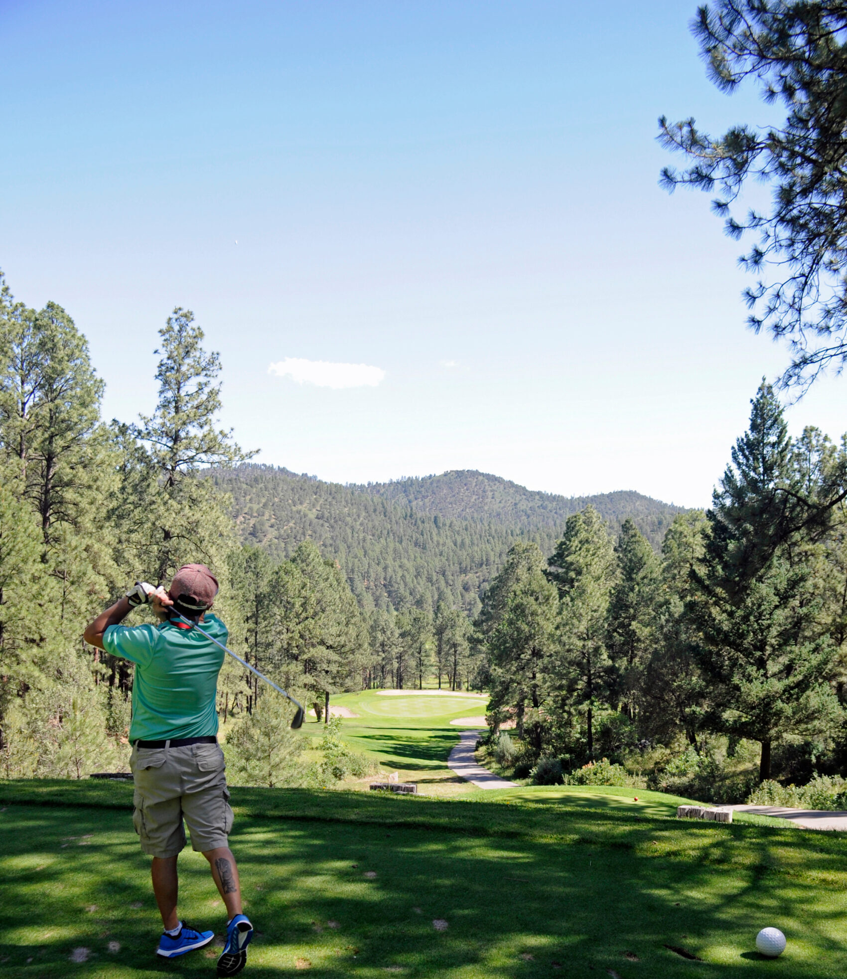 Golfing at Angel Fire Resort Golf Course.